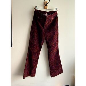 Free People floral corduroy flared pants - size 8
